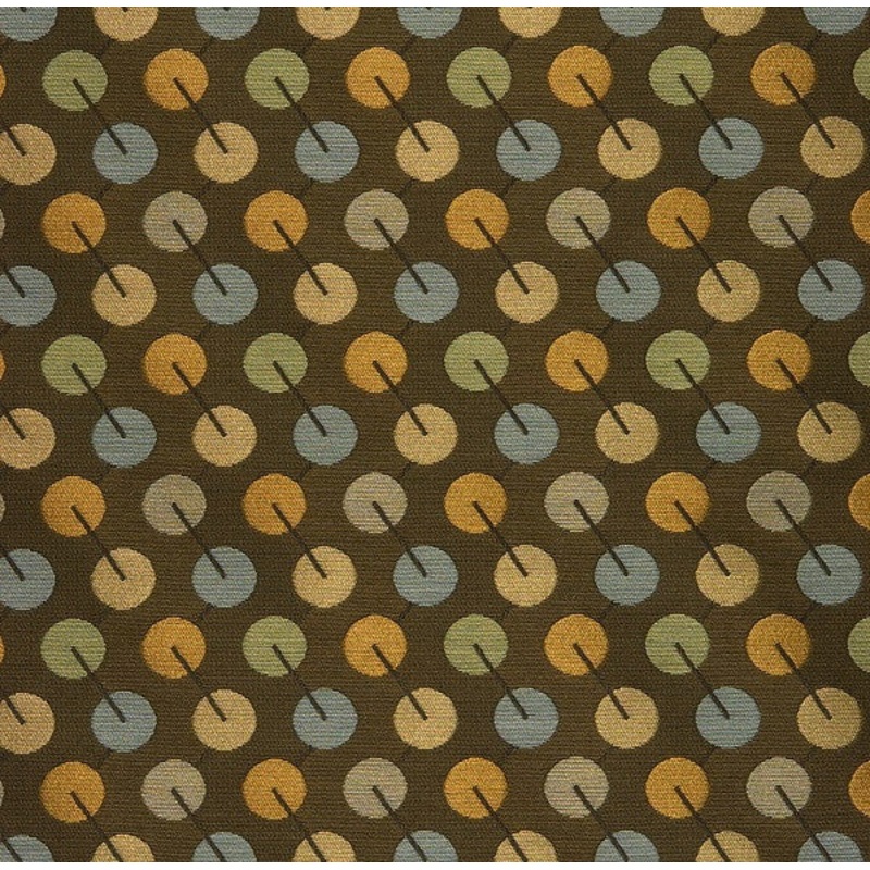 Remnant of Arc-Com Bauble Olive Green Upholstery Fabric