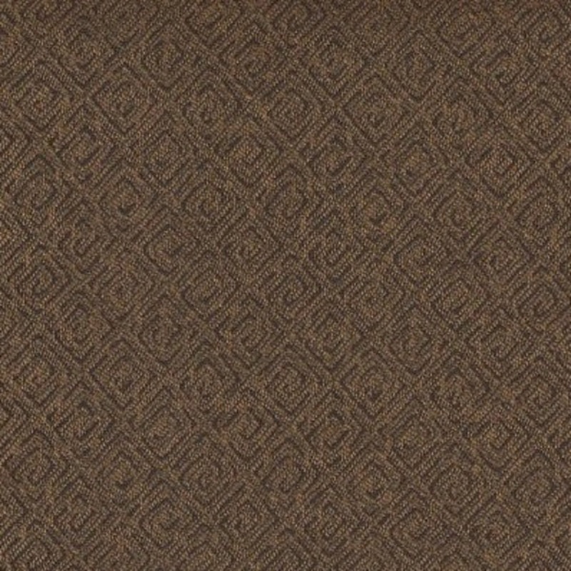 Yikes Cadbury Diamond Pattern Brown Upholstery Fabric