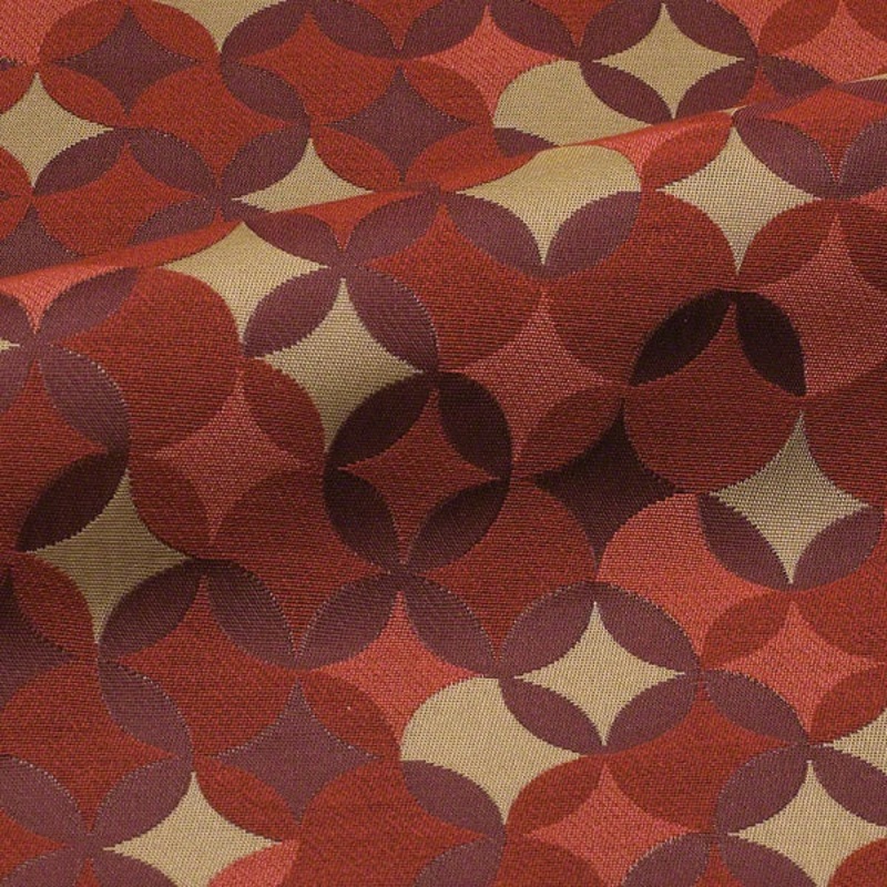 CF Stinson Whirl Razzle Dazzle Red Upholstery Fabric