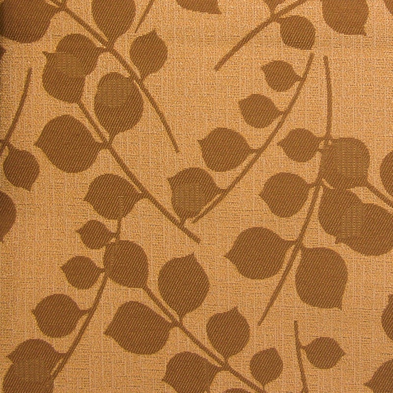 Remnant of Spring Walnut Yellow Upholstery Fabric