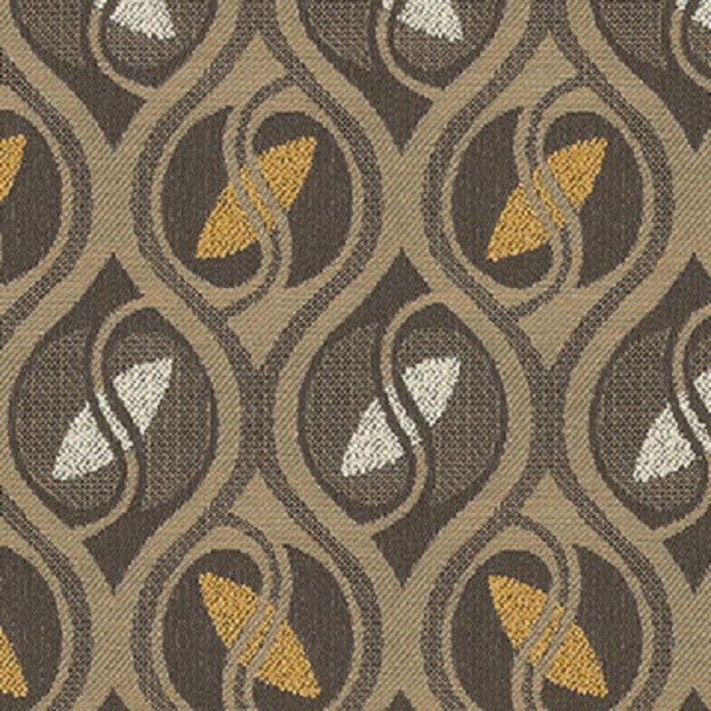 Remnant of Serpentino Camel Grey Upholstery Fabric