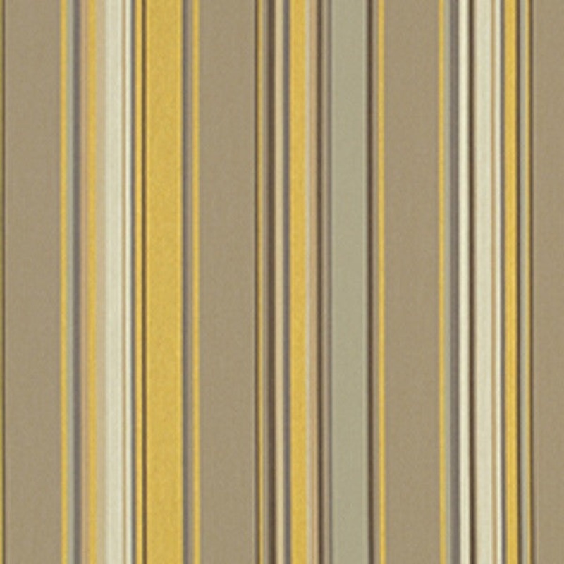 Remnant of Straight Up Custard Gold Stripe Upholstery Fabric