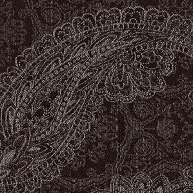 Trepenga Cocoa Paisley Design Brown Upholstery Fabric