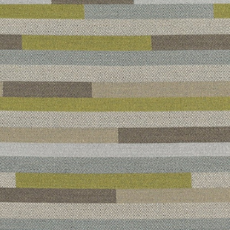 Designtex Pennington Seaside Textured Stripe Green Upholstery Fabric