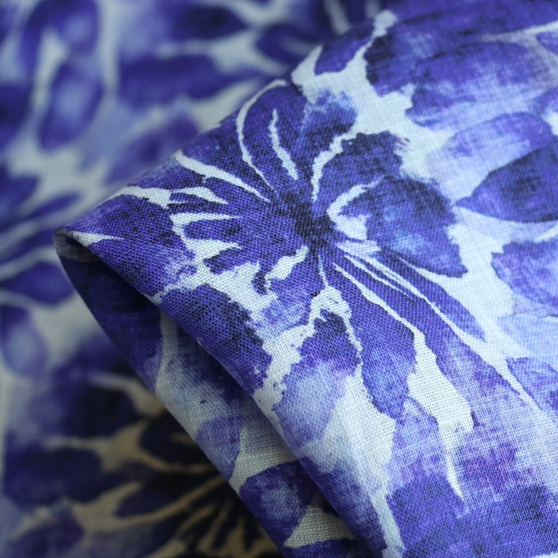 Ink Floral Linen