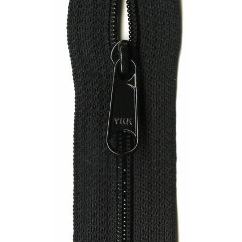 Ziplon Closed Bottom Zipper 9" - Black - 04-09580