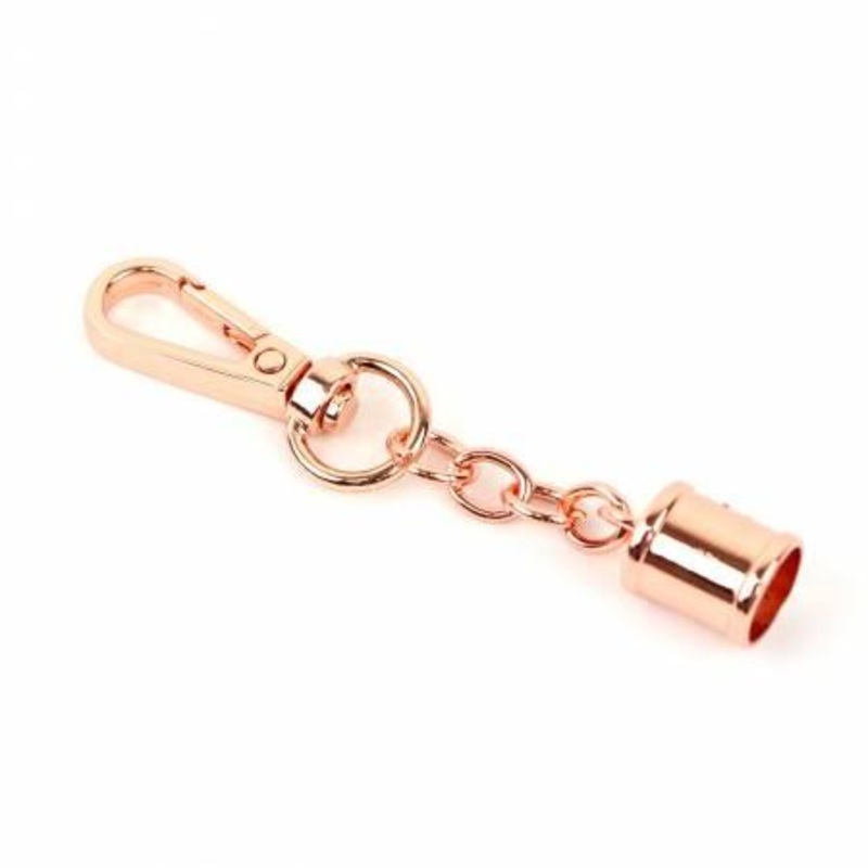 Two Tassel Caps with Swivel Rose Gold STS211C