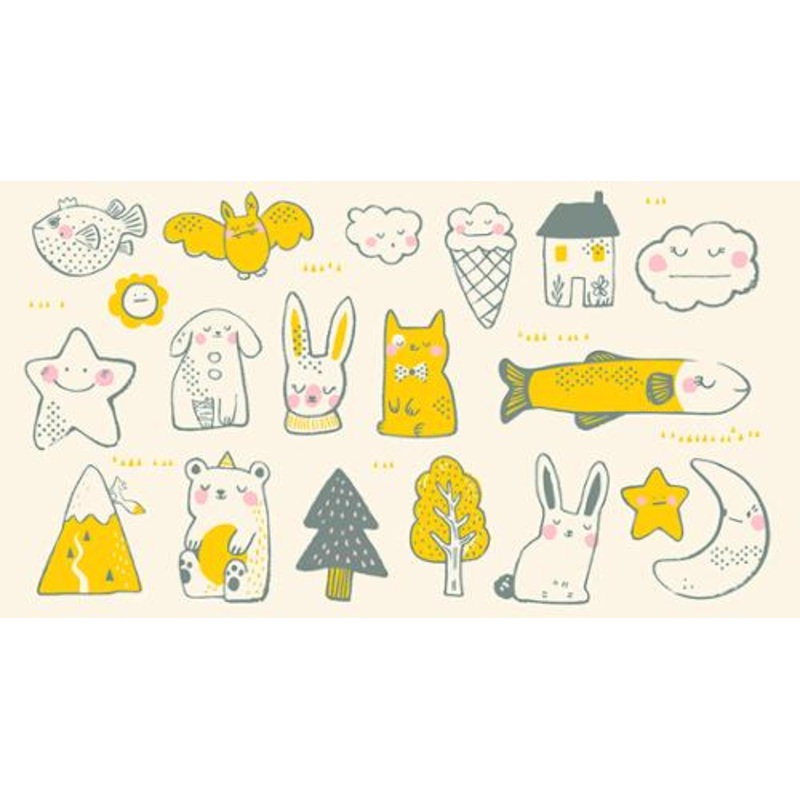 Birthday Panel by Sarah Watts :  Toys Buttercream