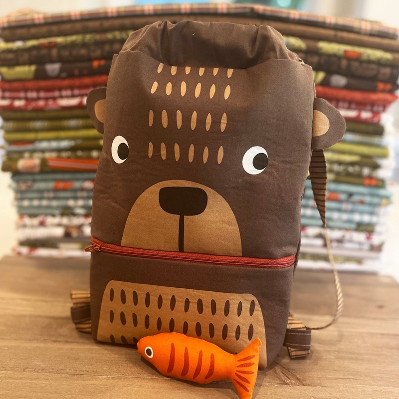 The Great Outdoors by Stacy Iest Hsu: Bear Backpack Cut and Sew Panel  20887 11
