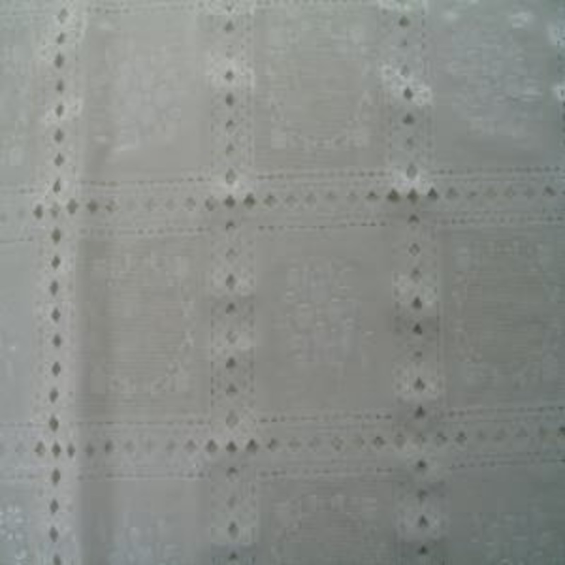 54" Tablecloth Vinyl Lace White