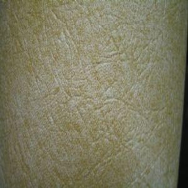 54" Vinyl Mingled Beige Knit Back
