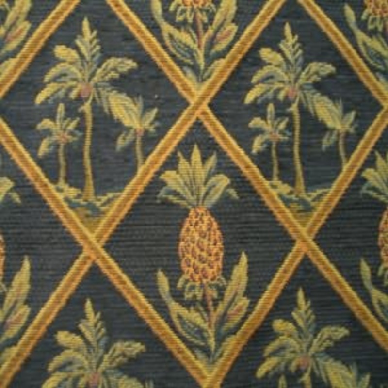 54" Chenille Diamond/Pineapple Black
