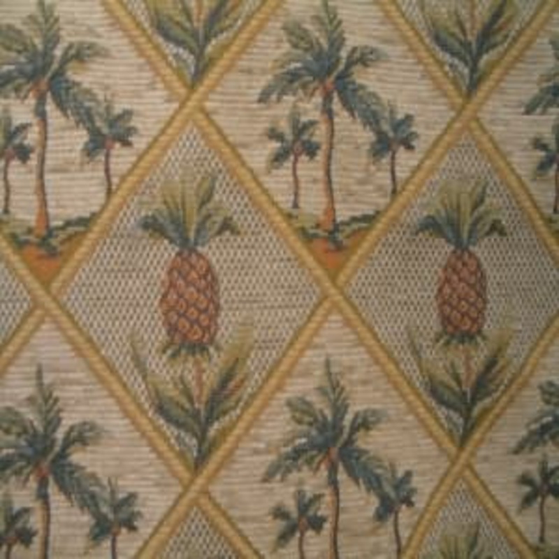 54" Chenille Diamond /Pineapple Golden Tan