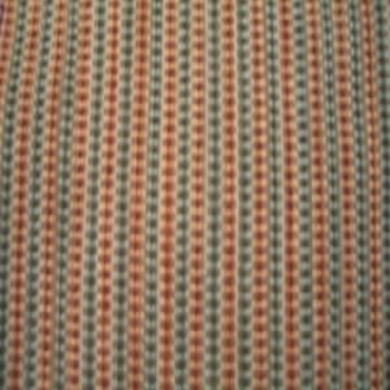 54" Chenille Stripe Rust, Orange, Green and Tan (RR)