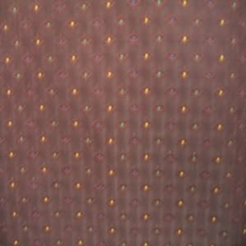 54" Dot Gold, Blue and Green with Maroon Background