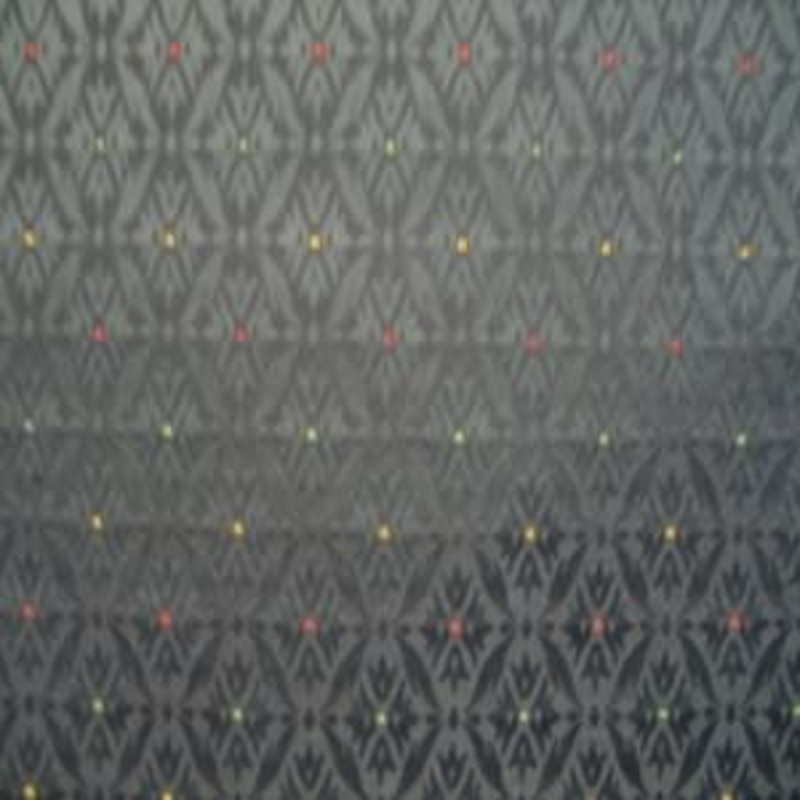 54" Dot Red, Green and Brown with Tone on Tone Navy