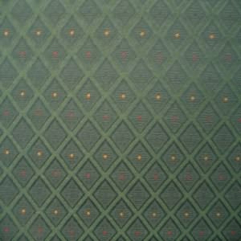 54" Dots, Blue, Gold and Red with Diamond Green