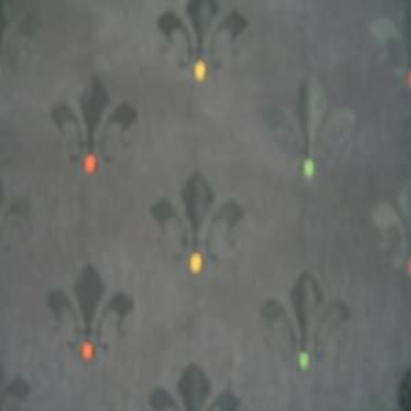 54" Floral and Dot with Navy Background
