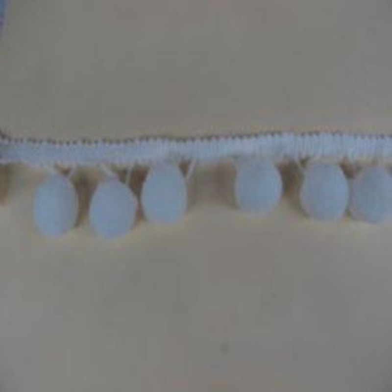 Fringe Ball Pom Pom White IR7099WH
