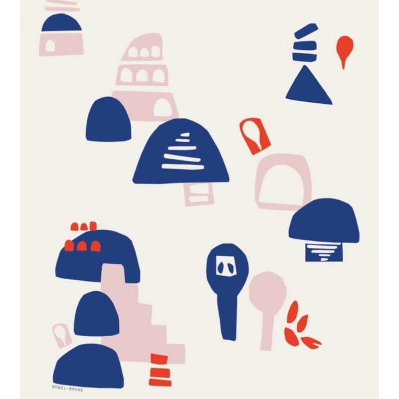 Village By Babel Brune Wallpaper