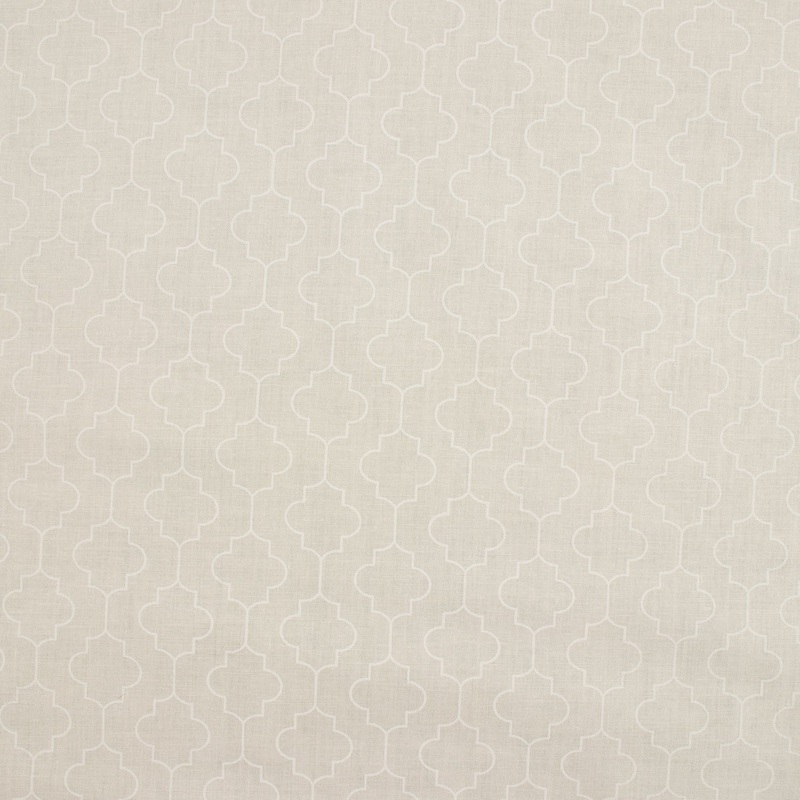 Wide-width fabric - MONOTONE - Trellis - Eggshell