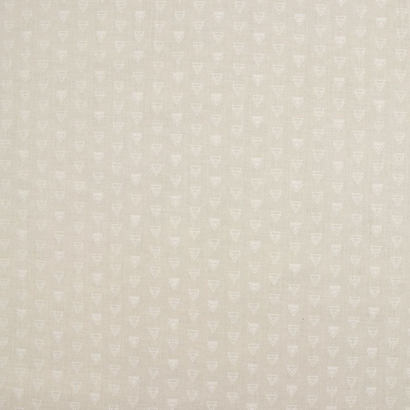 Wide-width fabric - MONOTONE - Triangles - Eggshell