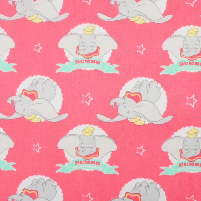 Camelot - PRIVILGE - Licensed Cotton Print - Dumbo - Pink