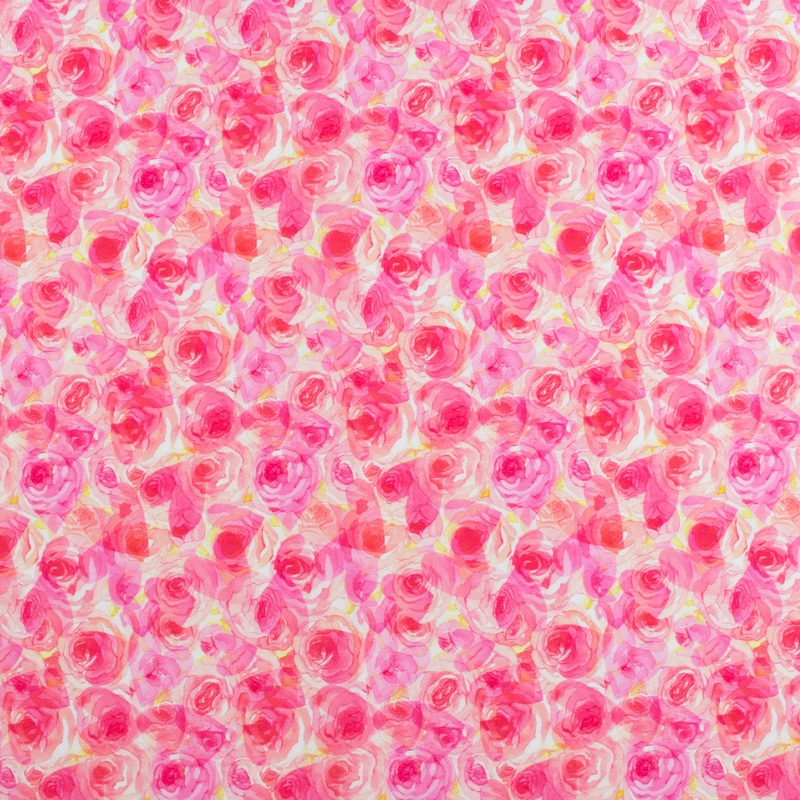 VALENTINE'S Printed Cotton - 047 - Pink