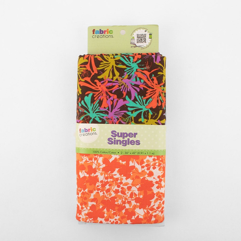 2 yard pre-cut cotton prints - Maui sunset - Orange