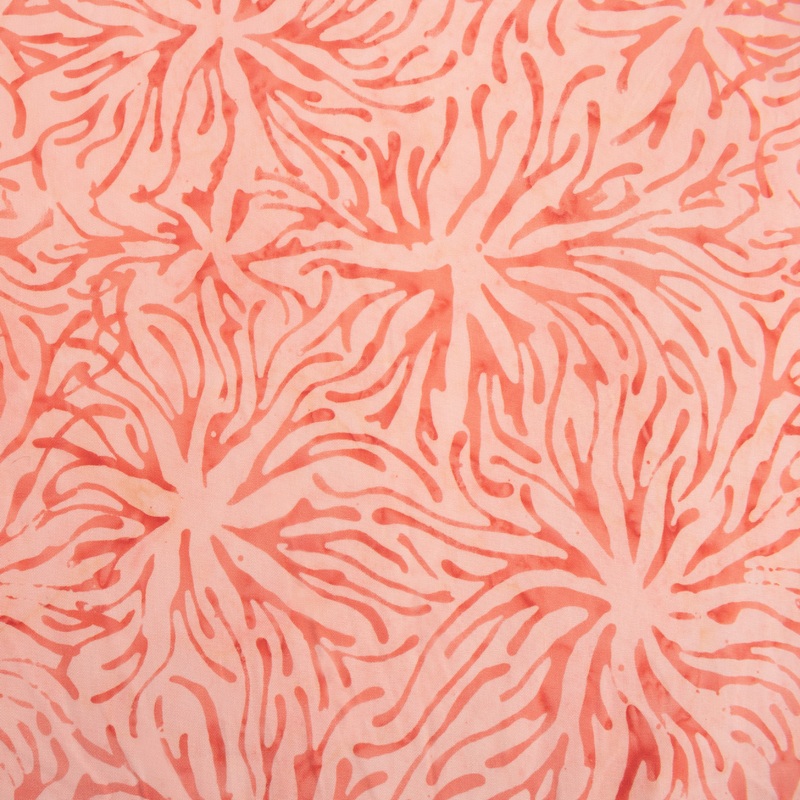 BALI batik - Anemone - Salmon