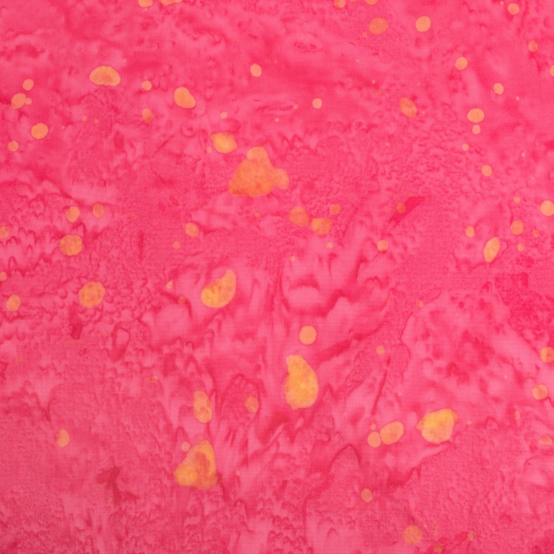 BALI batik - Dots - Pink / Orange