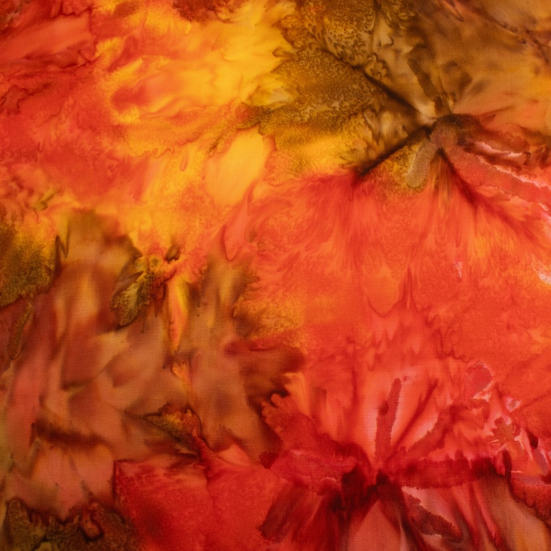 BALI batik - Marble - Orange / Brown / Yellow