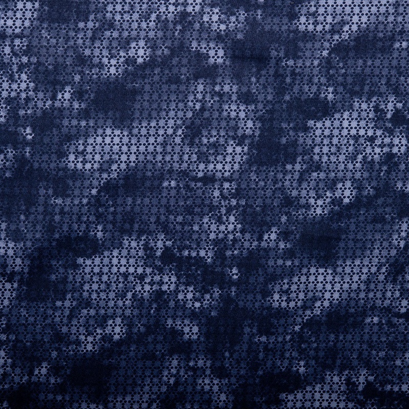 Blenders Cotton Print - Daisy marble - Navy