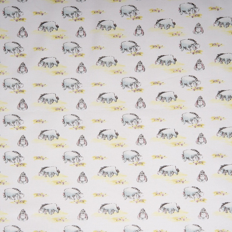 Camelot - PRIVILGE - Licensed Cotton Print - Winnie the pooh Eeyore - White
