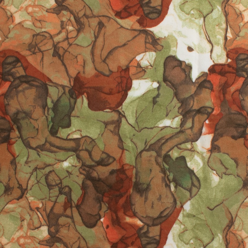 Wide Flannel Backing Print - 028 - Brown