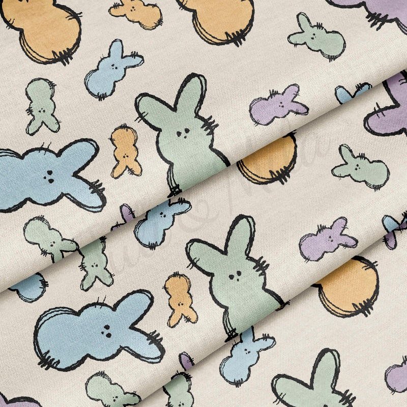 100% Cotton Fabric By the Yard Printed in USA Cotton Sateen -  Cotton CTNEast79 Easter