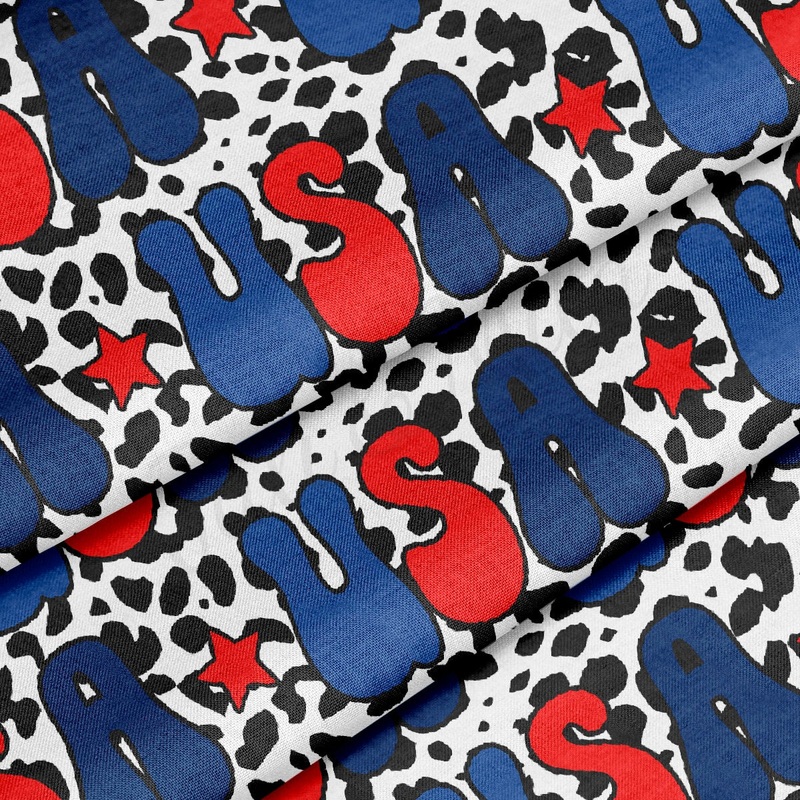 100% Cotton Fabric By the Yard Printed in USA Cotton Sateen -  Cotton CTNPT89 4th of July Patriotic