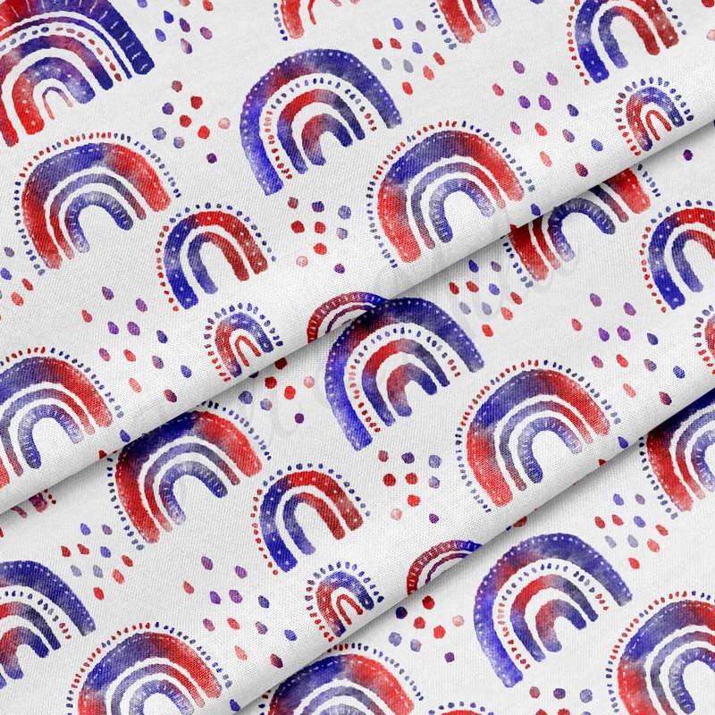 100% Cotton Fabric By the Yard Printed in USA Cotton Sateen -  Cotton CTNPT90 4th of July Patriotic