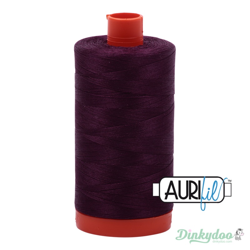 Aurifil Thread - Very Dark Eggplant  - 50wt 1422 yd