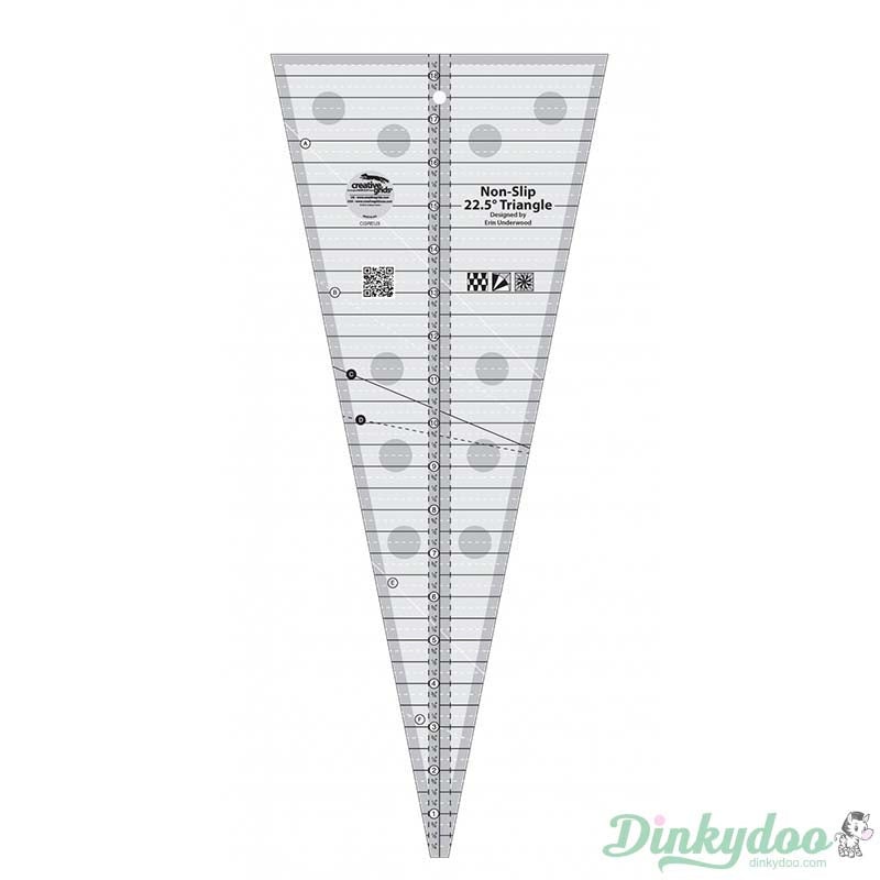 Creative Grids - 22.5 Degree Triangle Quilt Ruler