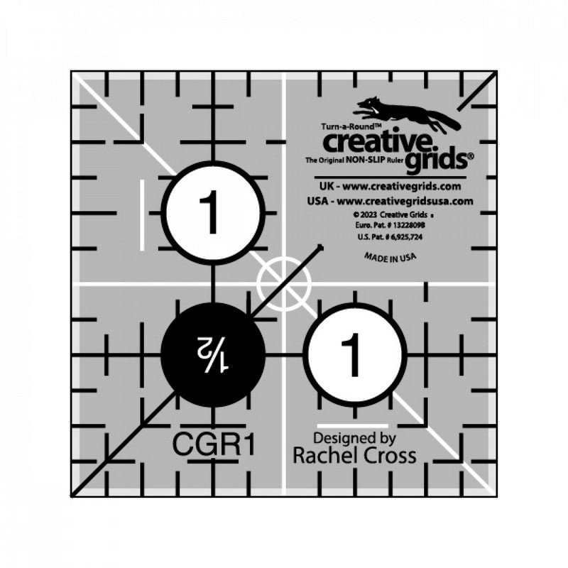 Creative Grids - 1.5" Square Quilt Ruler