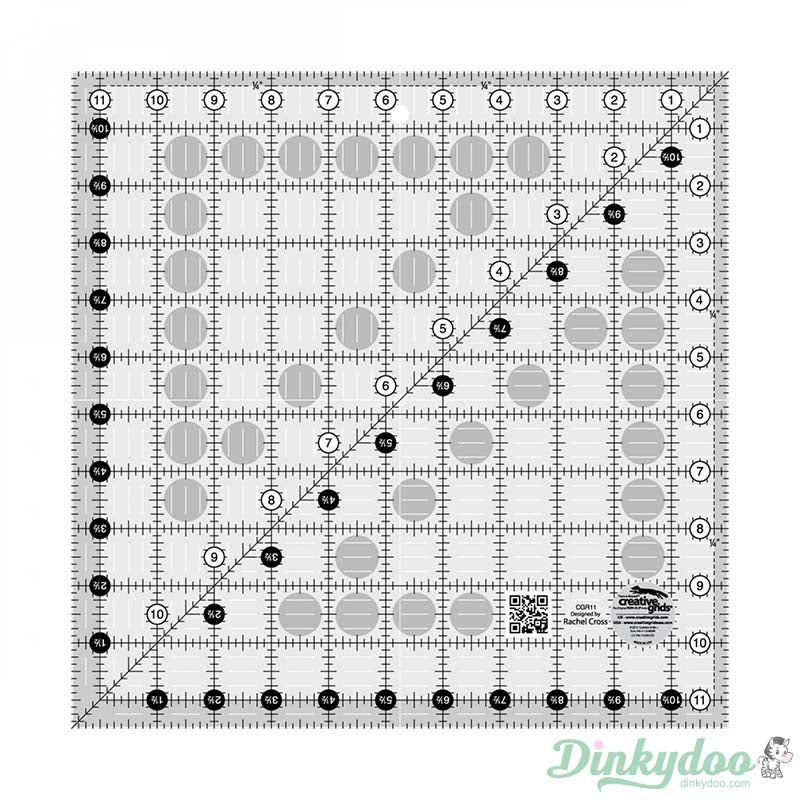 Creative Grids - 11.5" x 11.5" Quilt Ruler