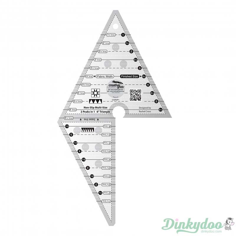 Creative Grids - 2 Peaks in 1 Triangle Quilt Ruler