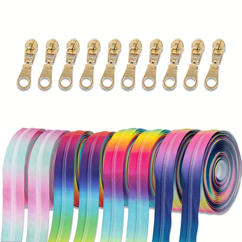 Zipper Set Nylon #5 - Rainbow Party