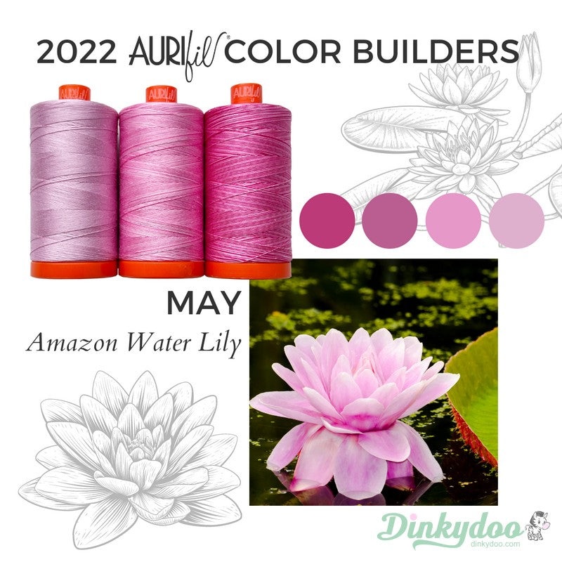 Color Builders 50wt 2022 - Amazon Water Lily - Aurifil