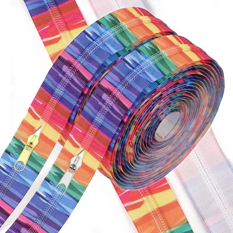 Zipper Set Nylon #5 - Rainbow Wave