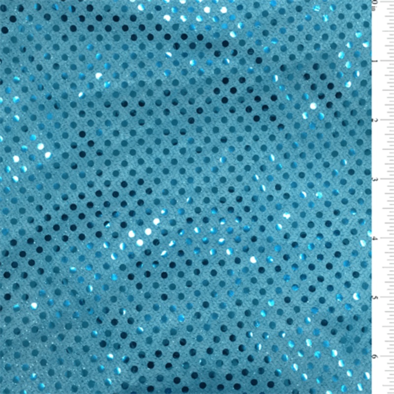 12 YD Bolt-Turquoiuse Sequin Knit Fabric
