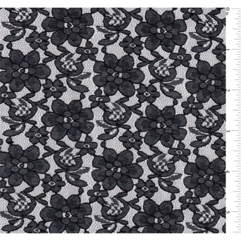 15 YD Bolt-Black Lace Fabric