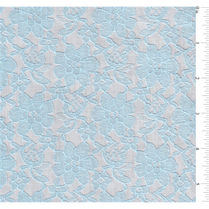 15 YD Bolt-Light Blue Lace Fabric