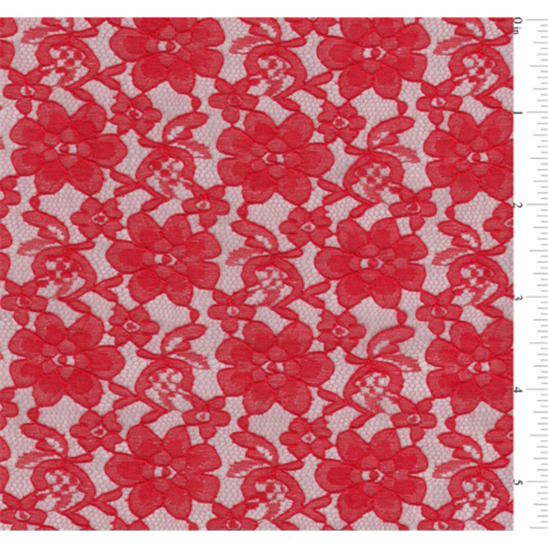15 YD Bolt-Red Lace Fabric
